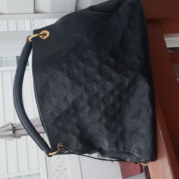 π EMPREINTE π artsy navy blue leather Louis Vuitton - Picture 4 of 12